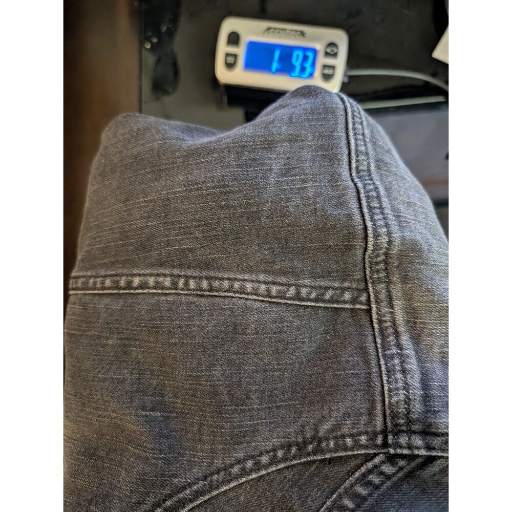 American Eagle Denim Jacket Women's Size Large Black Dark Wash Button Up Y2K - Picture 11 of 11